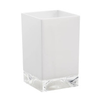 Стакан настольный Laufen Kartell 7х7х12 см пластик плотный белый 3.8233.0.090.000.1