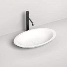 Раковина накладная Salini Callista 57.5х35х8.5 см S-Stone белый матовый 1101202SM