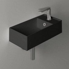 Раковина Simas Agile 50х27 см 1 отверстие черный матовый AG50 nero matt Раковина Simas Agile 50х27 см 1 отверстие черный матовый AG50 nero matt