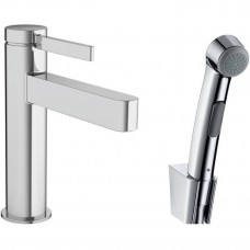 Смеситель для раковины hansgrohe Finoris 110 однорычажный с гигиеническим душем хром 76210000 Смеситель для раковины hansgrohe Finoris 110 однорычажный с гигиеническим душем хром 76210000
