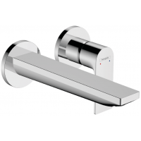 Смеситель для раковины Hansgrohe Rebris E настенный на 2 отверстия внешняя часть хром 72568000