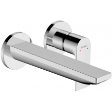 Смеситель для раковины Hansgrohe Rebris E настенный на 2 отверстия внешняя часть хром 72568000