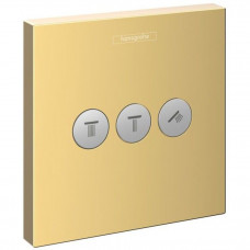 Вентиль Hansgrohe ShowerSelect для 3 потребителей скрытый монтаж полированное золото 15764990 Вентиль Hansgrohe ShowerSelect для 3 потребителей скрытый монтаж полированное золото 15764990
