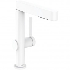Смеситель для раковины hansgrohe Finoris 230 однорычажный с вытяжным душем 2jet матовый белый 76063700 Смеситель для раковины hansgrohe Finoris 230 однорычажный с вытяжным душем 2jet матовый белый 76063700