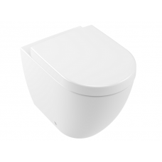 Унитаз приставной Villeroy & Boch Subway 2.0 370x560 мм DirectFlush CeramicPlus альпийский белый 5602R0R1