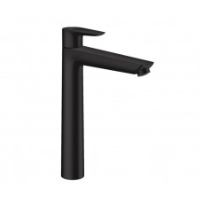 Смеситель для раковины Hansgrohe Talis E 240 со сливным гарнитуром черный матовый 71716670 Смеситель для раковины Hansgrohe Talis E 240 со сливным гарнитуром черный матовый 71716670