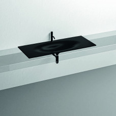 Раковина Kerasan Shape 122х52 см встраиваемая 1 отверстие черный матовый 548031