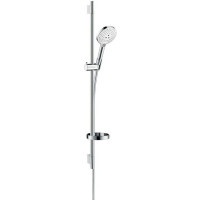 Душевой набор Hansgrohe Raindance Select S 120 3jet со штангой 90 см и мыльницей белый/хром 26631400