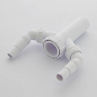 Вставка McAlpine 1 1/2 x 40 мм с двумя угловыми адаптерами для слива H 146 мм TEE4