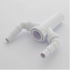 Вставка McAlpine 1 1/2 x 40 мм с двумя угловыми адаптерами для слива H 146 мм TEE4