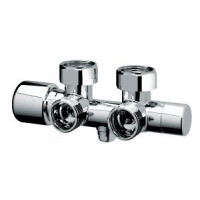 Узел нижнего подключения угловой FAR 3/4 EU - 3/4 BP серебристый FL 0261 3434