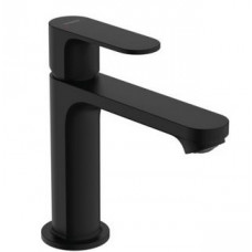Смеситель для раковины Hansgrohe Rebris S 110 с донным клапаном черный матовый 72517670
