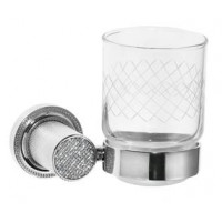 Стакан для зубных щеток подвесной Boheme Royal Cristal хром 10924-CR