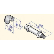 Комплект соединительных трубопроводов De Dietrich GT/GTU 120/1200 EA 116 100007834