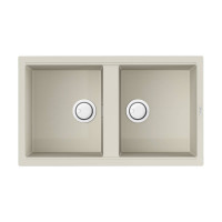Кухонная мойка OMOIKIRI Kitagawa 86-2-WH Artceramic 86x51 см белый 4993806
