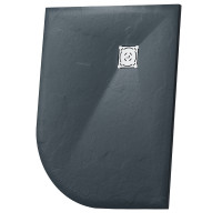 Душевой поддон асимметричный RGW Stone Tray ST/AL-G 1200х800 мм графит 16154128-02L