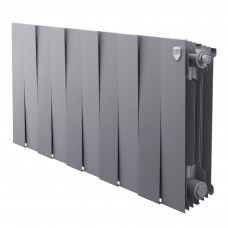 Радиатор биметаллический Royal Thermo PianoForte 300 10 секций боковое подключение серебристый 1682340 Радиатор биметаллический Royal Thermo PianoForte 300 10 секций боковое подключение серебристый 1682340
