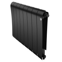 Радиатор биметаллический Royal Thermo Infinity 500 Noir Sable VR80 8 секций нижнее подключение НС-1658385