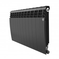 Радиатор биметаллический Royal Thermo BILINER 500 12 секций боковое подключение Чёрный НС-1682286 Радиатор биметаллический Royal Thermo BILINER 500 12 секций боковое подключение Чёрный НС-1682286