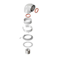 Колено стартовое универсальное Royal Thermo 90° 60/100 мм НС-1612246