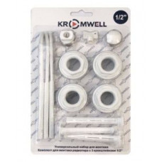 Комплект для монтажа радиатора Kromwell 1/2 с 3 кронштейнами EU.ST6134030 Комплект для монтажа радиатора Kromwell 1/2 с 3 кронштейнами EU.ST6134030