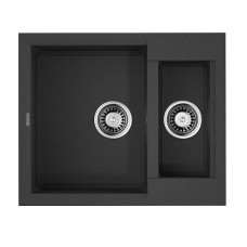 Кухонная мойка Omoikiri Sakaime 60-2-BL Tetogranit 60x50 см черный 4993908 Кухонная мойка Omoikiri Sakaime 60-2-BL Tetogranit 60x50 см черный 4993908