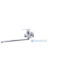 Смеситель для ванны Aquanet Arctic длинный излив хром/белый AF520-21СW