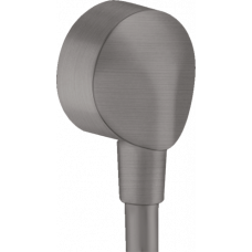 Шланговое подсоединение hansgrohe FixFit 1/2 черный хром шлифованный 27454340 Шланговое подсоединение hansgrohe FixFit 1/2 черный хром шлифованный 27454340