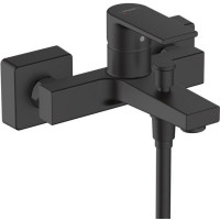 Смеситель для ванны hansgrohe Vernis Shape однорычажный внешний монтаж матовый черный 71450670