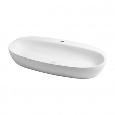 Раковина накладная Azzurra Elegance Circle 90x44x14 см 1 отв. ELLA090440CMBI