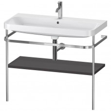 Консоль напольная с умывальником Duravit Happy D.2 Plus 97.5х49 см графит HP4838O8080