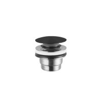 Донный клапан нажимной Newform X-STEEL 316 Stop&Go для раковин 15-67 мм PVD Brushed gun metal 24686.59.064