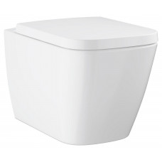Унитаз подвесной GROHE Bau Edge с сиденьем микролифт альпин-белый 106740SH00