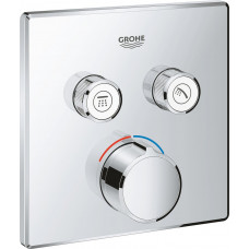 Смеситель для душа GROHE Grohtherm SmartControl внешняя часть на 2 выхода хром 29148000