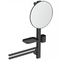 Комплект аксессуаров Ideal Standard ALU+ Beauty Bar S H=700 мм зеркало Ø 320 мм BD588XG