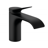 Смеситель для раковины Hansgrohe Vivenis 80 без донного клапана черный матовый 75012670