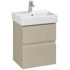 Тумба под раковину Roca Oleta подвесная 2 ящика 460x548x374 мм капучино матовый A857638515