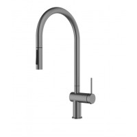 Смеситель для кухни AQUAme Cucina с выдвижным U-изливом металл AQM9901GM
