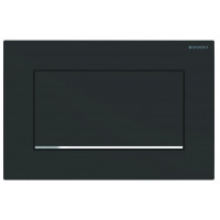 Клавиша смыва Geberit Sigma 30 смыв-стоп черный матовый/хром 115.893.14.1