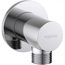 Шланговое подсоединение Aquatek хром AQ2456CR