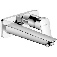 Смеситель для раковины hansgrohe Logis настенный скрытого монтажа излив 19.5 см хром 71220000