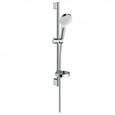 Душевой гарнитур Hansgrohe Crometta Vario 65 см с мыльницей белый/хром 26553400