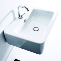 Раковина Kerasan Ego 50х40 см 1 отверстие белая 324101