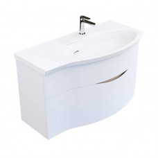 Тумба подвесная с раковиной Kerama Marazzi Riva 100 см правая белый матовый RV.wb.100Rh/RV.100Rh\WHT.M