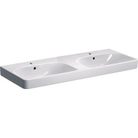 Раковина Geberit Smyle Square 120х48 см с 2 отверстиями под смеситель 500.253.01.1