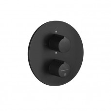 Смеситель для душа встраиваемый термостатический Gessi Emporio Via Tortona на 2 выхода Black XL 38777#299 Смеситель для душа встраиваемый термостатический Gessi Emporio Via Tortona на 2 выхода Black XL 38777#299