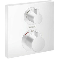 Термостат Hansgrohe Ecostat Square скрытого монтажа на 2 потребителя матовый белый 15714700