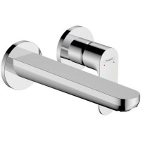 Смеситель для раковины Hansgrohe Rebris S настенный скрытого монтажа излив 20 см хром 72528000