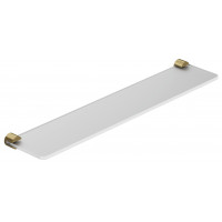 Полка стеклянная KLUDI VELA R 600 мм Brushed Gold 58973N0