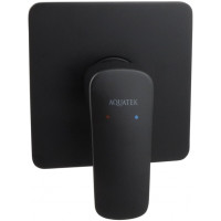 Смеситель для душа Aquatek Вега внешняя и скрытая часть черный матовый AQ1066MB